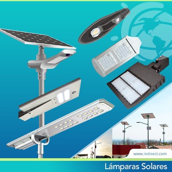 lamparas solares para exterior alumbrado público - INDISECT